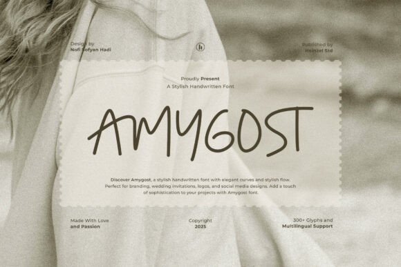Amygost: A Premium Script Font for Creative Projects