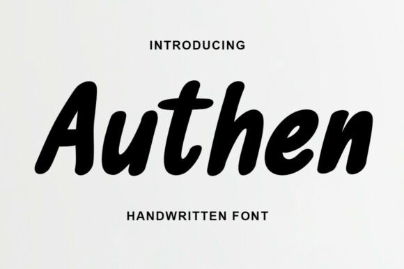 Authen: A Premium Script Font for Modern Design