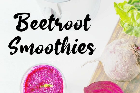 Beetroot Smoothies: A Vibrant Script Font for Web Design