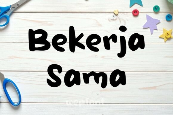 Bekerja Sama: A Playful and Bold Display Font for Marketers