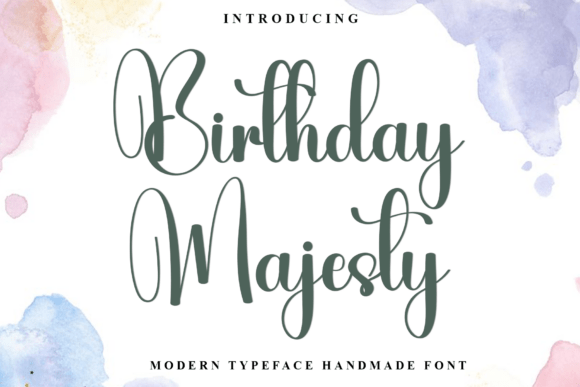 Birthday Majesty: A Festive and Whimsical Typeface for Editorial Design