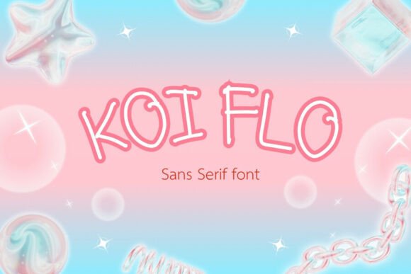 Bring Charm to Your Creations with Koi Flo Font