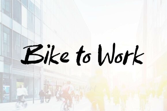 Bring Urban Energy to Your Craft with Bike to Work Font
