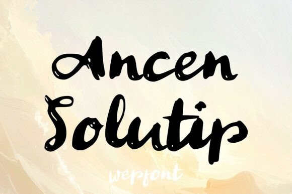 Bringing Life to Branding with Ancen Solutip Font
