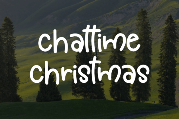 Chattime Christmas: A Graceful Script Font for Marketers