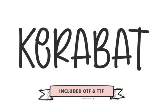 Discover Kerabat: A Handwritten Brush Font for Creative Branding