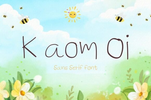 Discover the Charm of K Aom Oi: A Lighthearted Handwritten Font