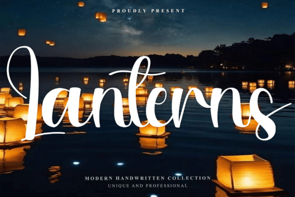 Discover the Charm of Lanterns: A Handwritten Font for Web Design