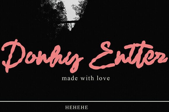 Donhy Entter: A Bold and Energetic Font for Crafters
