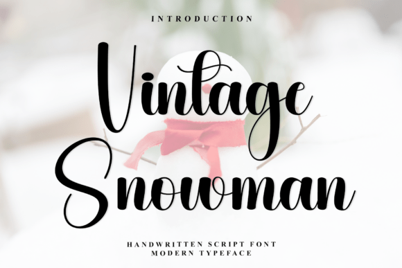 Elevate Your Brand with Vintage Snowman Font