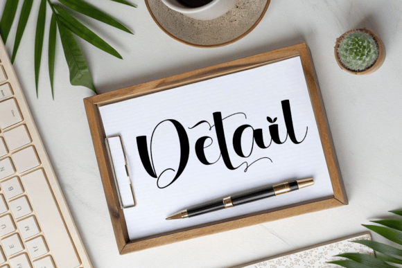 Enhance Your Brand with Detail: A Graceful Script Font
