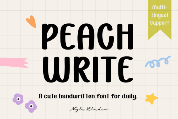 Enhance Your Campaigns with Peachwrite: A Charming Handwritten Font