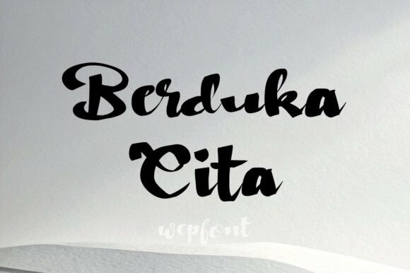 Enhance Your Editorial Design with Berduka Cita Font