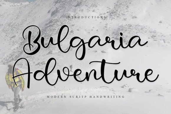 Explore Bulgaria Adventure: A Charming Script Font for Branding