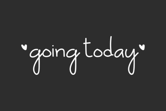 Going Today: A Handwritten Font for Charming Craft Projects
