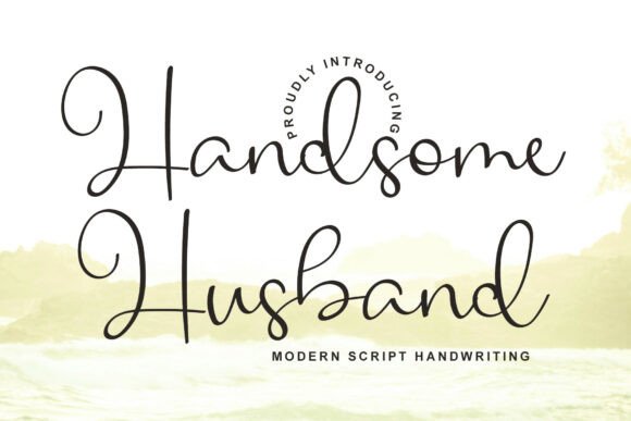 Handsome Husband: A Stylish Script Font for Web Design