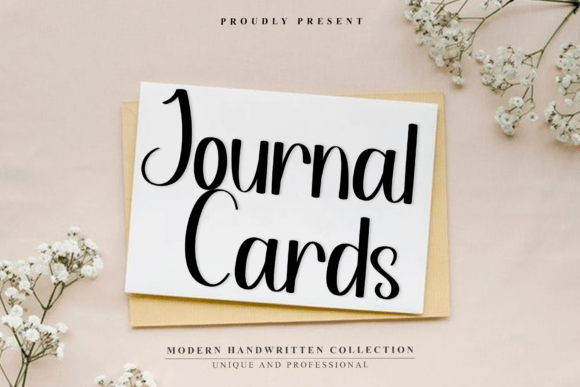 Journal Cards: A Handwritten Font for Editorial Charm