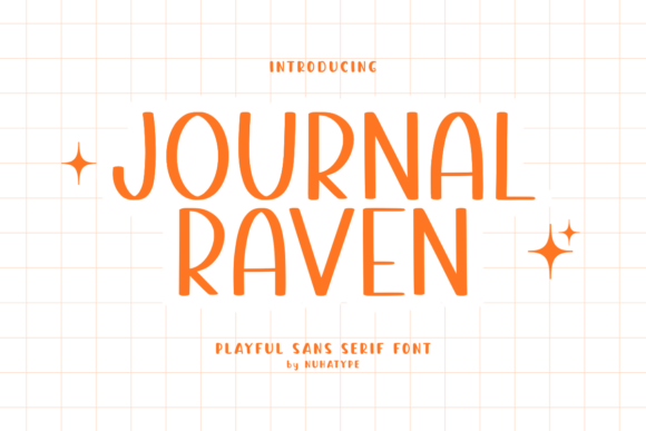 Journal Raven: A Handwritten Font for Editorial Charm