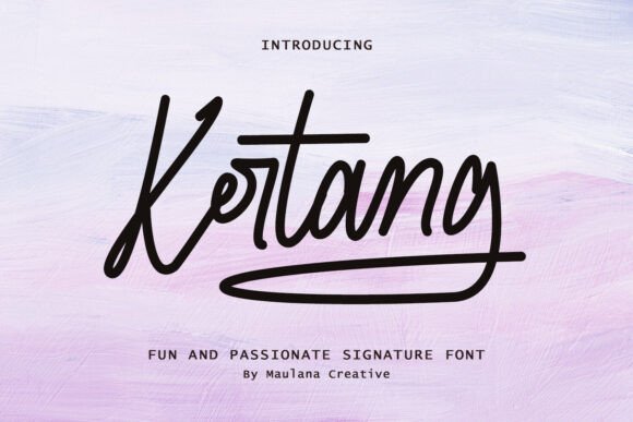 Kertang: A Bold and Elegant Font for Editorial Design