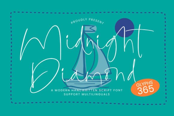Midnight Diamond: A Handwritten Font for Modern Web Design