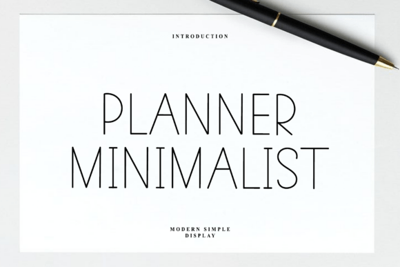 Planner Minimalist: A Font for Elegant Editorial Design