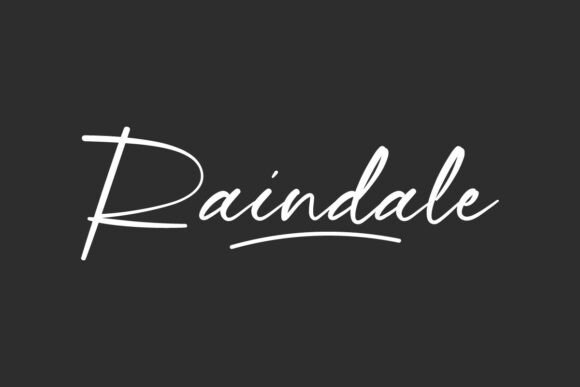 Raindale: A Luxurious Script Font for Elegant Branding