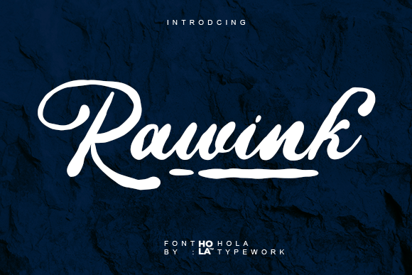 Rawink: A Bold Script Font for Creative Branding