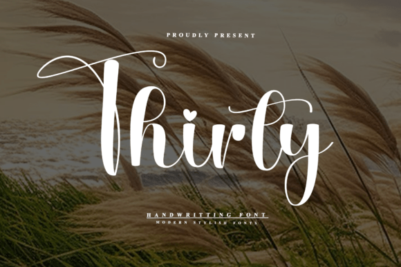 Thirty: A Graceful Script Font for Elegant Editorial Design