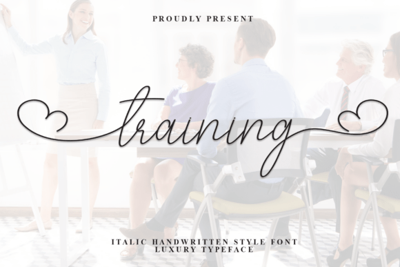 Training: A Handwritten Display Font for Web Design