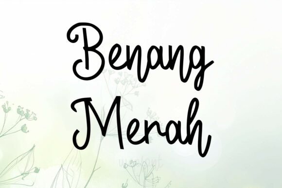 Unleash Creativity with Benang Merah: A Graceful Script Font