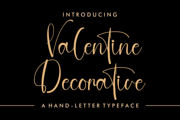 Valentine Decorative: A Font for Romantic Makers